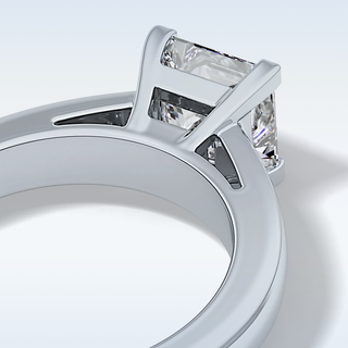 Beautiful 2.15 CT Solitaire Engagement Ring Featuring Princess Moissanite