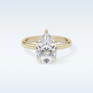 Stunning 2.84 CT Solitaire Engagement Ring Featuring Pear Moissanite