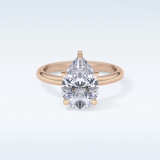 Stunning 2.84 CT Solitaire Engagement Ring Featuring Pear Moissanite