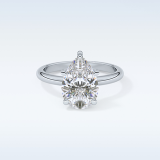 Stunning 2.84 CT Solitaire Engagement Ring Featuring Pear Moissanite