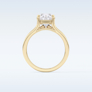 Stunning 3.15 CT Solitaire Engagement Ring Featuring Pear Moissanite