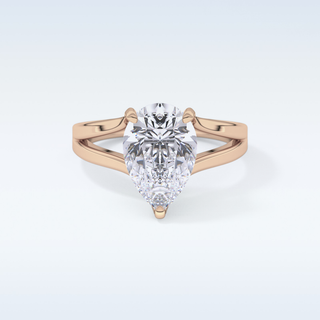 Stunning 3.15 CT Solitaire Engagement Ring Featuring Pear Moissanite