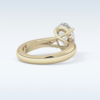 Stunning 3.09 CT Solitaire Engagement Ring Featuring Oval Moissanite