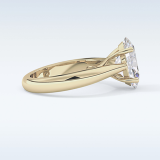 Stunning 3.09 CT Solitaire Engagement Ring Featuring Oval Moissanite