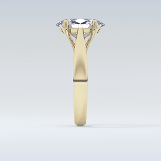 Stunning 3.09 CT Solitaire Engagement Ring Featuring Oval Moissanite