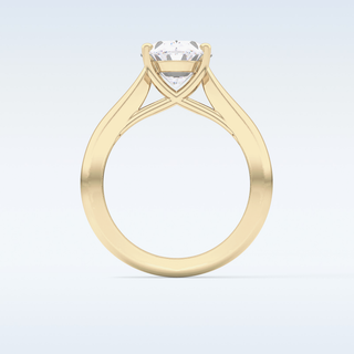 Stunning 3.09 CT Solitaire Engagement Ring Featuring Oval Moissanite