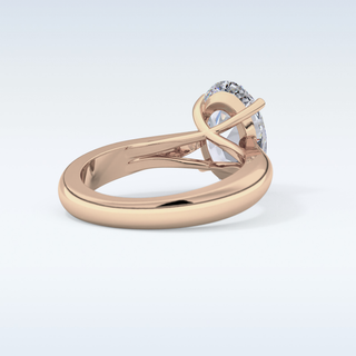 Stunning 3.09 CT Solitaire Engagement Ring Featuring Oval Moissanite