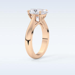 Stunning 3.09 CT Solitaire Engagement Ring Featuring Oval Moissanite