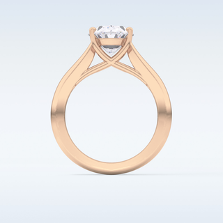 Stunning 3.09 CT Solitaire Engagement Ring Featuring Oval Moissanite