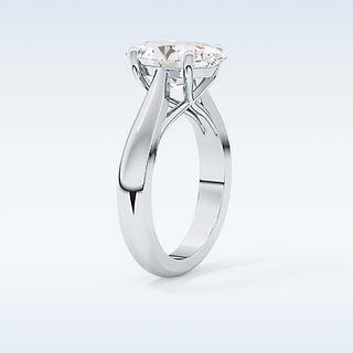 Stunning 3.09 CT Solitaire Engagement Ring Featuring Oval Moissanite