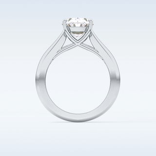 Stunning 3.09 CT Solitaire Engagement Ring Featuring Oval Moissanite