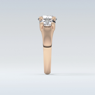 Elegant 1.92 CT Three Stones Engagement Ring Featuring Round Moissanite