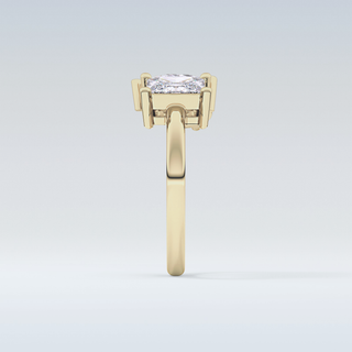 Stunning 2.38 CT Two Stone Engagement Ring Featuring Pear & Princess Moissanite