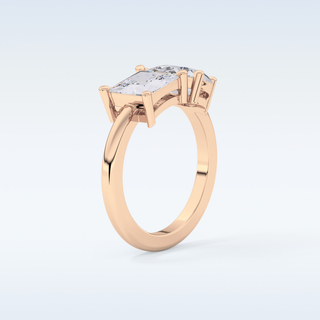 Stunning 2.38 CT Two Stone Engagement Ring Featuring Pear & Princess Moissanite