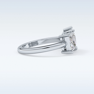 Stunning 2.38 CT Two Stone Engagement Ring Featuring Pear & Princess Moissanite