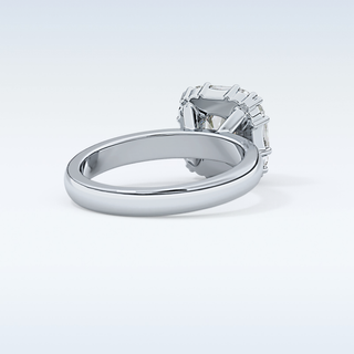 1.56 CT Cluster Engagement Ring Featuring Round Moissanite