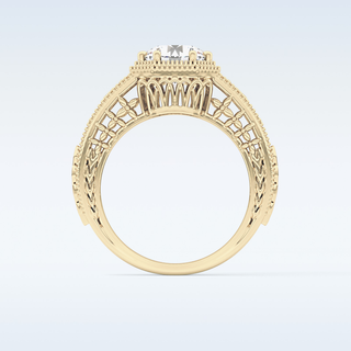 Stunning 1.92 CT Solitaire Engagement Ring Featuring Round Moissanite