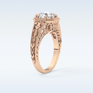 Stunning 1.92 CT Solitaire Engagement Ring Featuring Round Moissanite