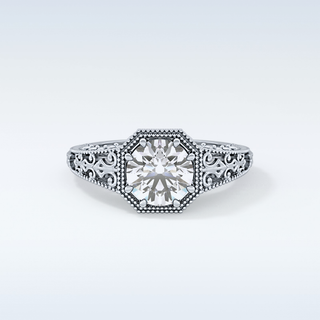 Stunning 1.92 CT Solitaire Engagement Ring Featuring Round Moissanite