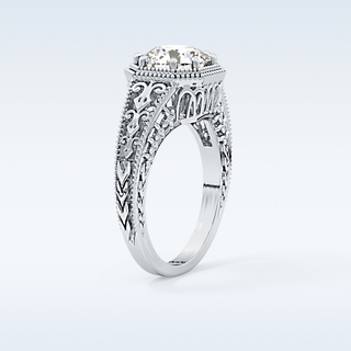 Stunning 1.92 CT Solitaire Engagement Ring Featuring Round Moissanite