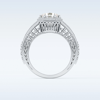 Stunning 1.92 CT Solitaire Engagement Ring Featuring Round Moissanite