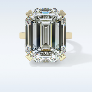 1.29 CT Solitaire Engagement Ring Featuring Emerald Moissanite 9