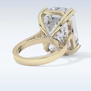 1.29 CT Solitaire Engagement Ring Featuring Emerald Moissanite 10