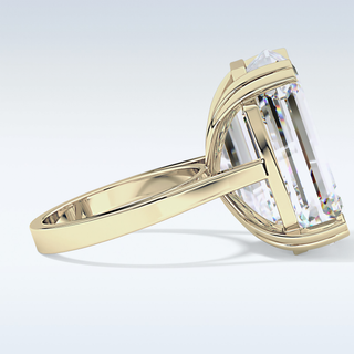 1.29 CT Solitaire Engagement Ring Featuring Emerald Moissanite 11