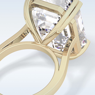1.29 CT Solitaire Engagement Ring Featuring Emerald Moissanite 14