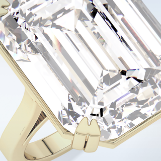 1.29 CT Solitaire Engagement Ring Featuring Emerald Moissanite 15