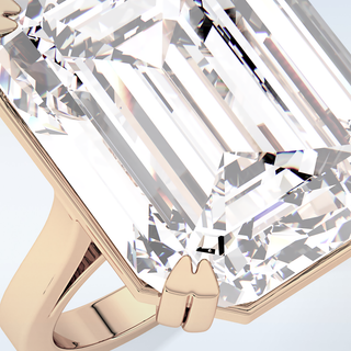 1.29 CT Solitaire Engagement Ring Featuring Emerald Moissanite 23