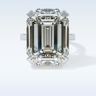 1.29 CT Solitaire Engagement Ring Featuring Emerald Moissanite 1