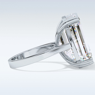 1.29 CT Solitaire Engagement Ring Featuring Emerald Moissanite 3