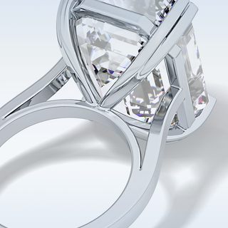 1.29 CT Solitaire Engagement Ring Featuring Emerald Moissanite 6