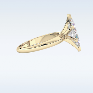 Stunning 1.79 CT Solitaire Engagement Ring Featuring Marquise Moissanite