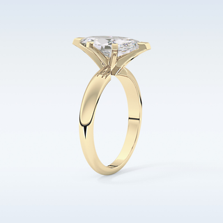 Stunning 1.79 CT Solitaire Engagement Ring Featuring Marquise Moissanite