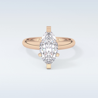 Stunning 1.79 CT Solitaire Engagement Ring Featuring Marquise Moissanite