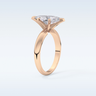 Stunning 1.79 CT Solitaire Engagement Ring Featuring Marquise Moissanite
