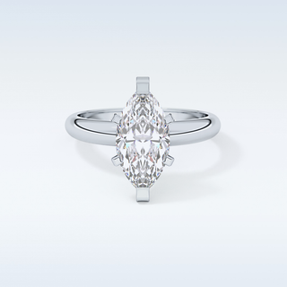 Stunning 1.79 CT Solitaire Engagement Ring Featuring Marquise Moissanite