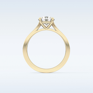 1.29 CT Pave Engagement Ring Featuring Round Moissanite