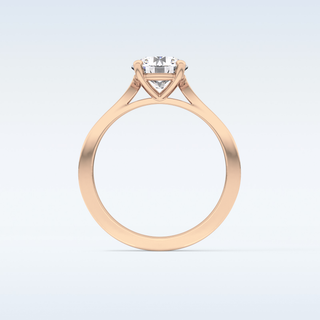 1.29 CT Pave Engagement Ring Featuring Round Moissanite