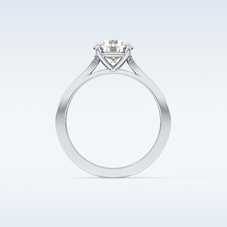 1.29 CT Pave Engagement Ring Featuring Round Moissanite
