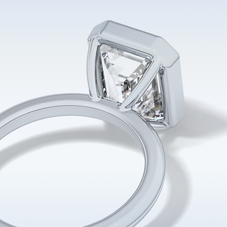 Beautiful 3.71 CT Solitaire Engagement Ring Featuring Emerald Moissanite