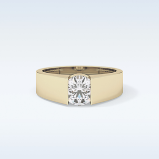 Beautiful 1.11 CT Tension Setting Engagement Ring Featuring Round Moissanite
