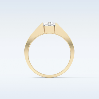 Beautiful 1.11 CT Tension Setting Engagement Ring Featuring Round Moissanite