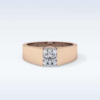 Beautiful 1.11 CT Tension Setting Engagement Ring Featuring Round Moissanite