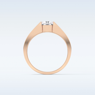 Beautiful 1.11 CT Tension Setting Engagement Ring Featuring Round Moissanite