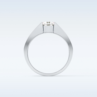 Beautiful 1.11 CT Tension Setting Engagement Ring Featuring Round Moissanite