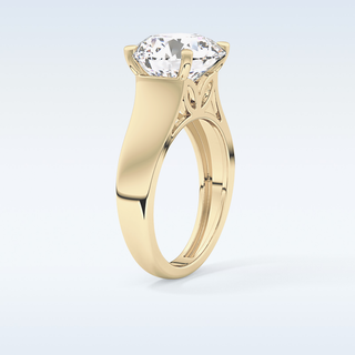 Beautiful 4.76 CT Solitaire Engagement Ring Featuring Round Moissanite