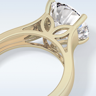 Beautiful 4.76 CT Solitaire Engagement Ring Featuring Round Moissanite